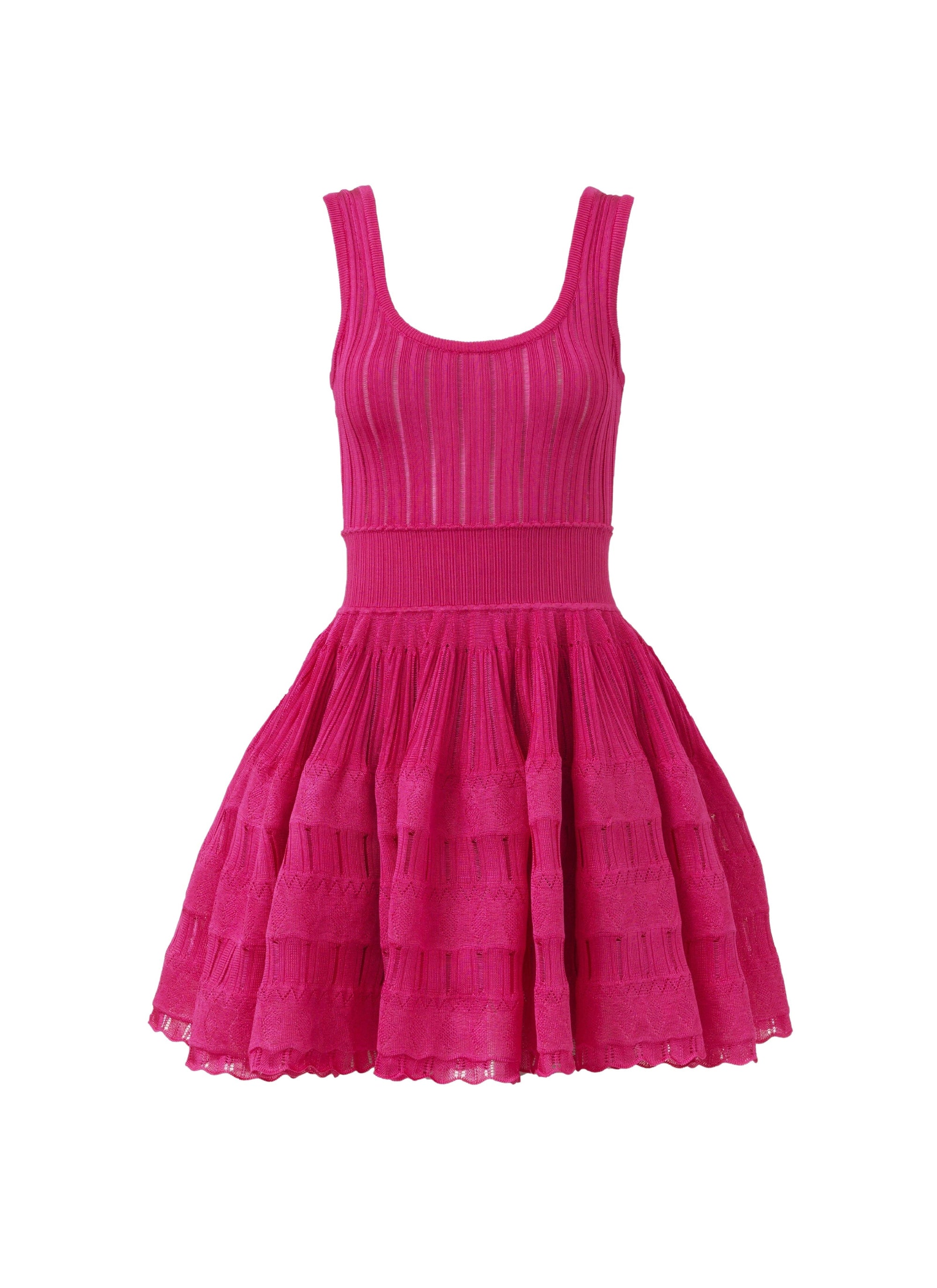Robe patineuse fluide - Fuchsia