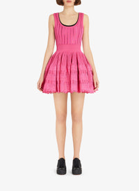 Robe patineuse fluide - Fuchsia