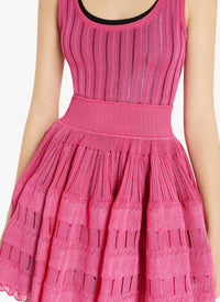 Robe patineuse fluide - Fuchsia