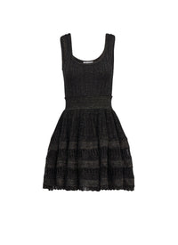 Wool tank dress - Black & Gold