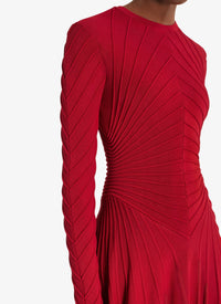 Robe longue sculptante en soie mélangée - Blanc