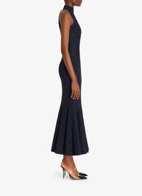 Lingerie Maxi Dress - Navy & Black