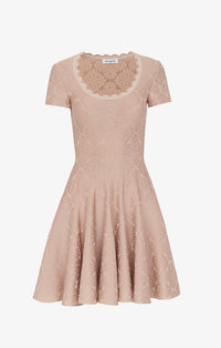 Lingerie Skater Dress - Nude & Old Pink