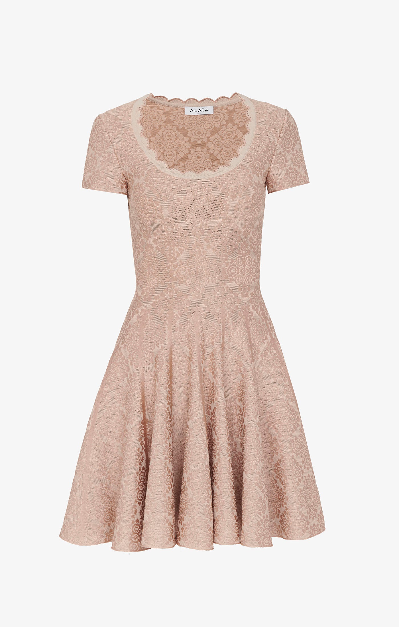 Lingerie Skater Dress - Nude & Old Pink