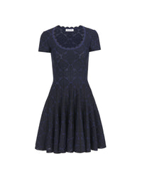 Lingerie Skater Dress - Navy & Black