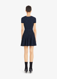 Lingerie Skater Dress - Navy & Black
