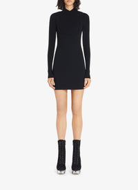 Fitted dress in wool - Black Alaïa