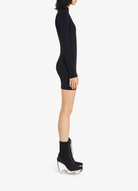 Fitted dress in wool - Black Alaïa