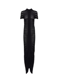 Sheer maxi dress - Black Alaïa