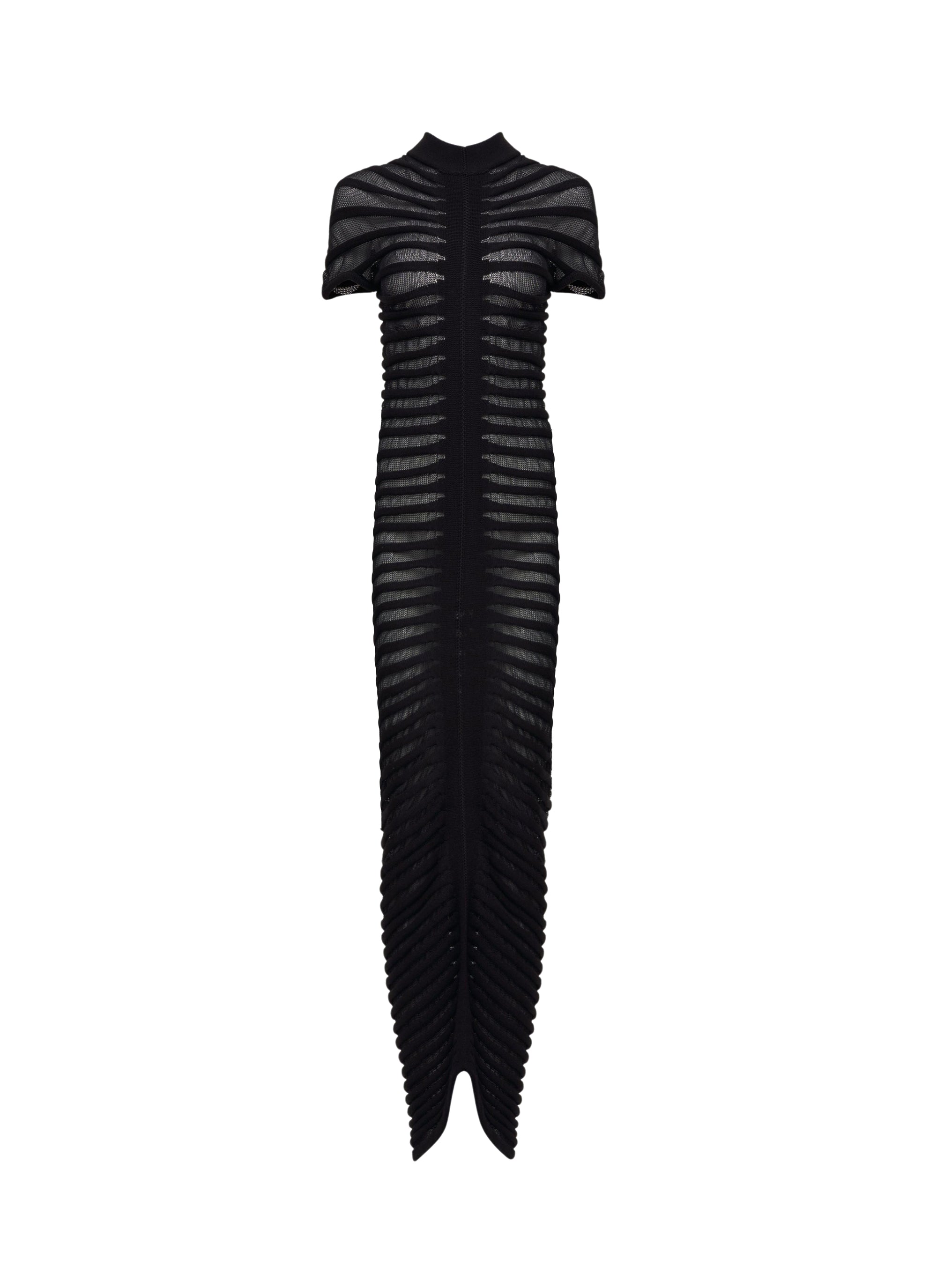 Sheer maxi dress - Black Alaïa