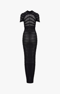 Sheer maxi dress - Black Alaïa