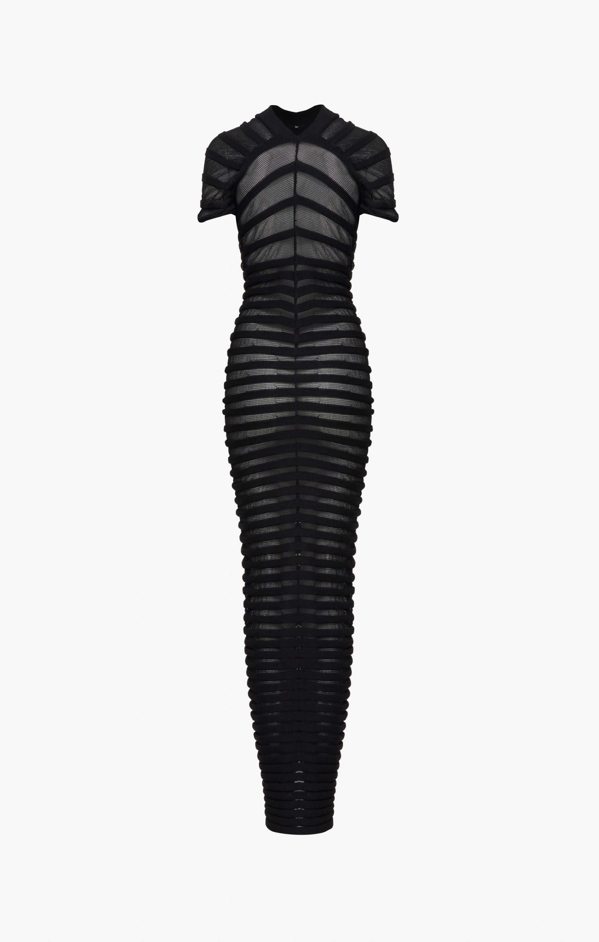Sheer maxi dress - Black Alaïa