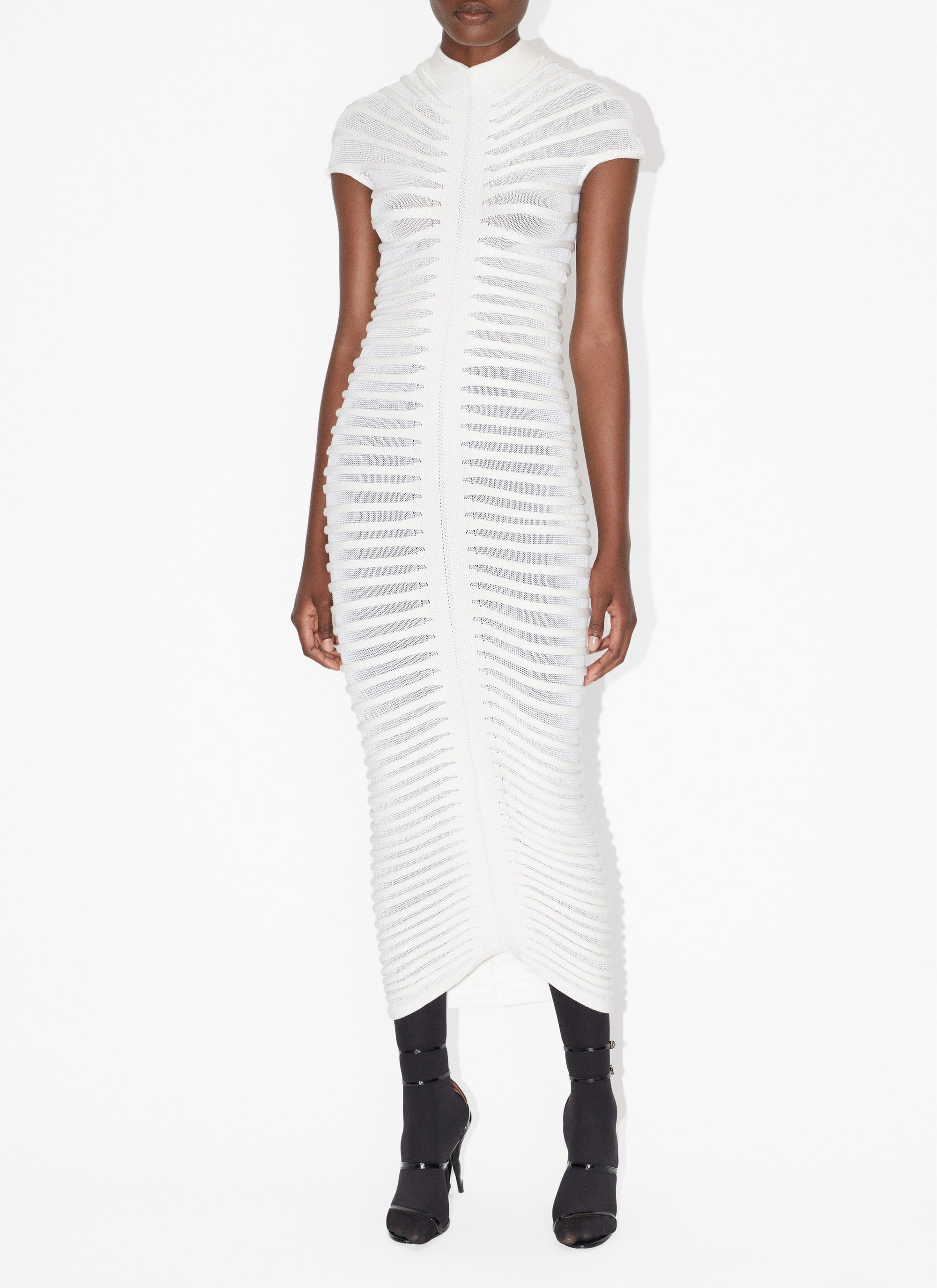 Sheer maxi dress - White