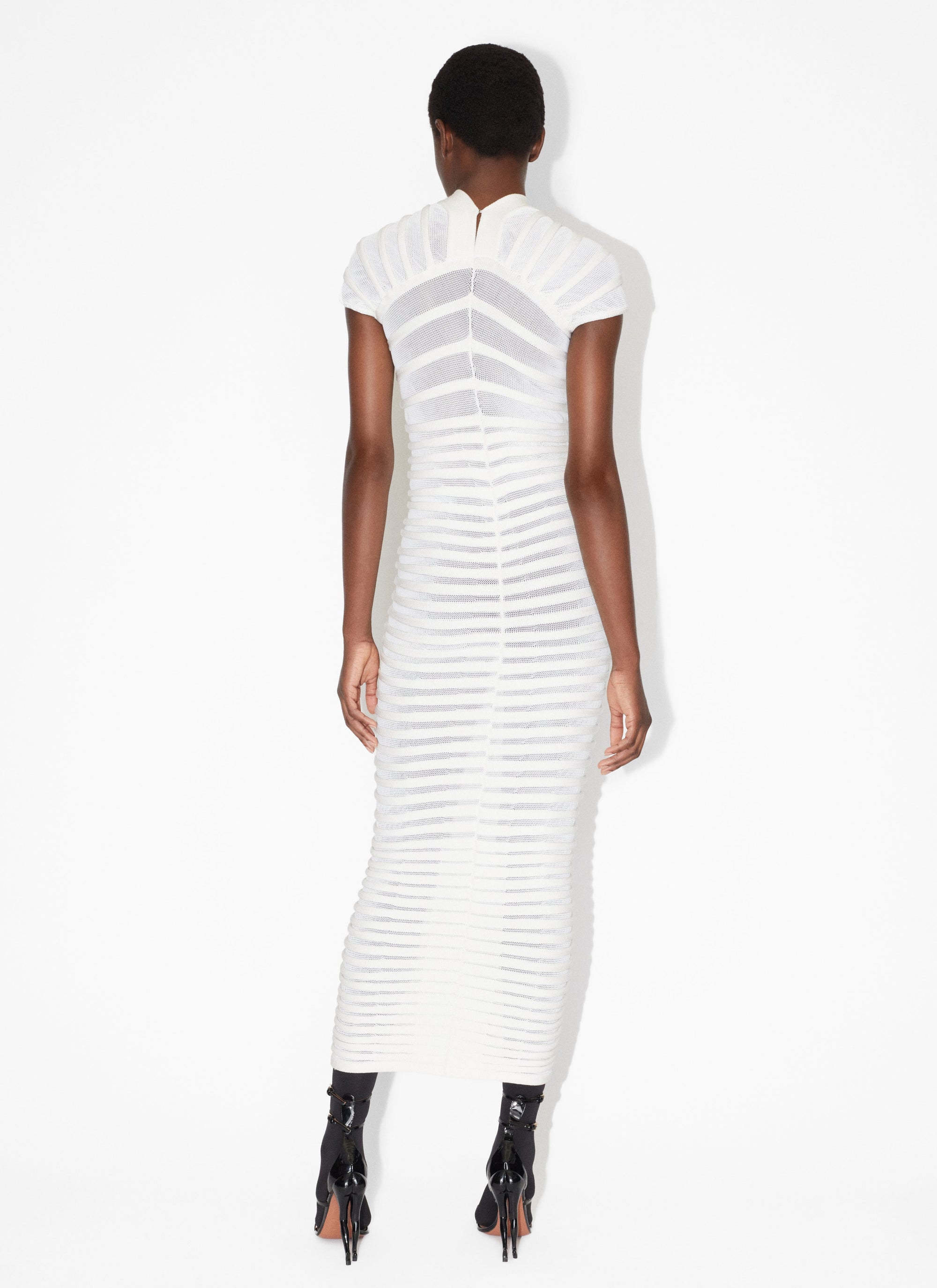 Sheer maxi dress - Black Alaïa