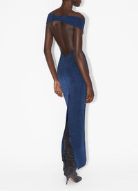 Double-faced wool dress - Blue