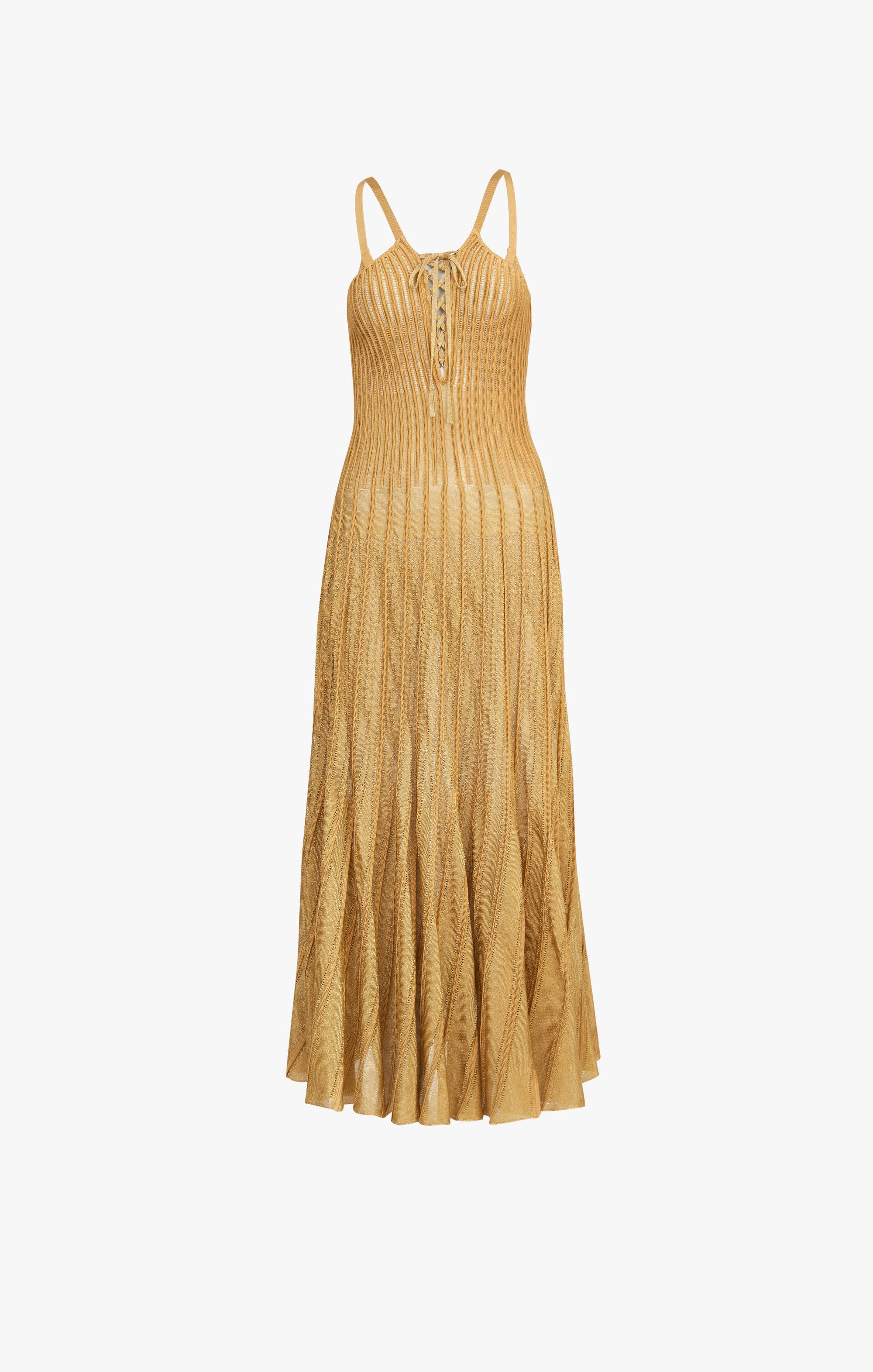Robe en dentelle - Or