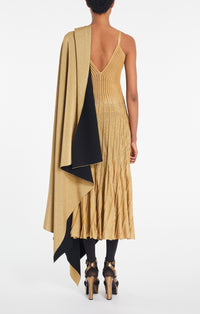 Robe en dentelle - Or