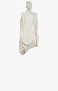 Robe évasée en cachemire - Blanc