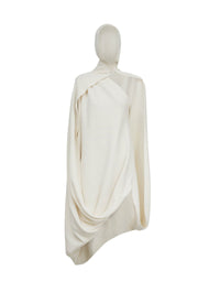 Robe évasée en cachemire - Blanc