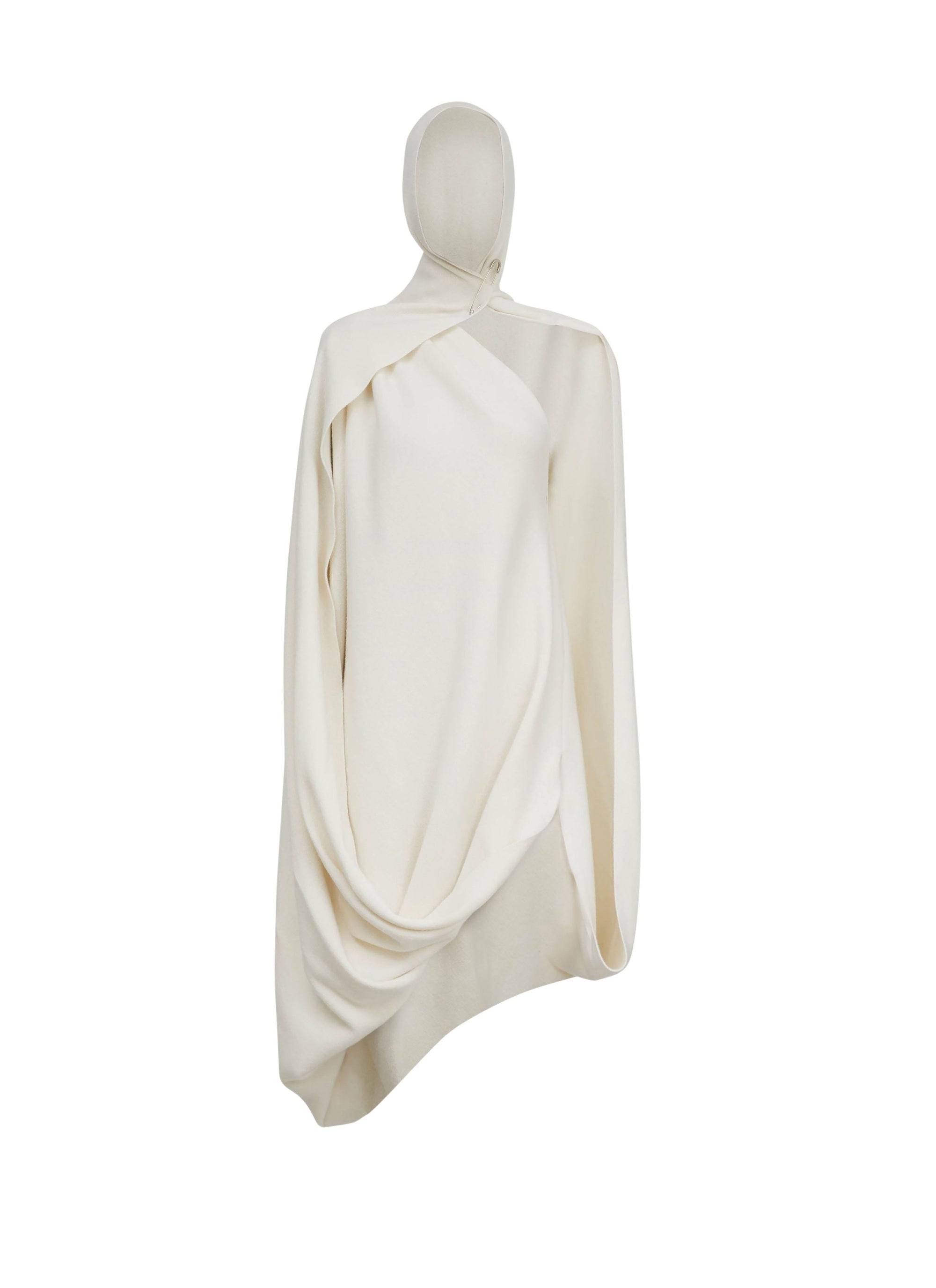 Robe évasée en cachemire - Blanc