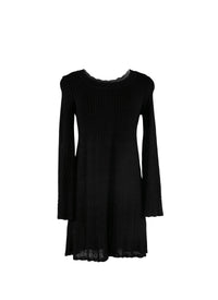 Long-sleeved volubilis print tunic - Black