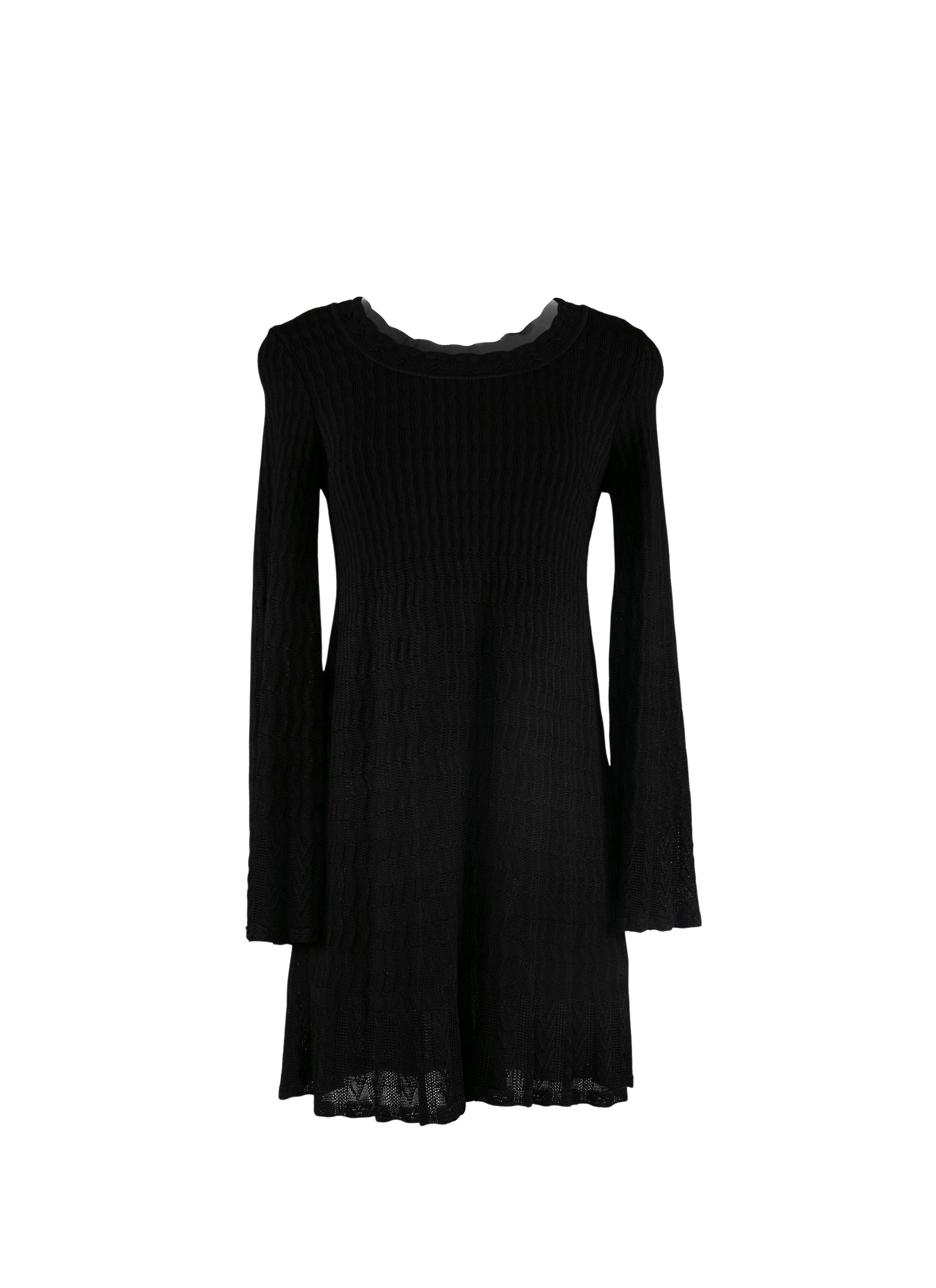 Long-sleeved volubilis print tunic - Black