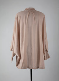 Chemise large en cachemire - Sable