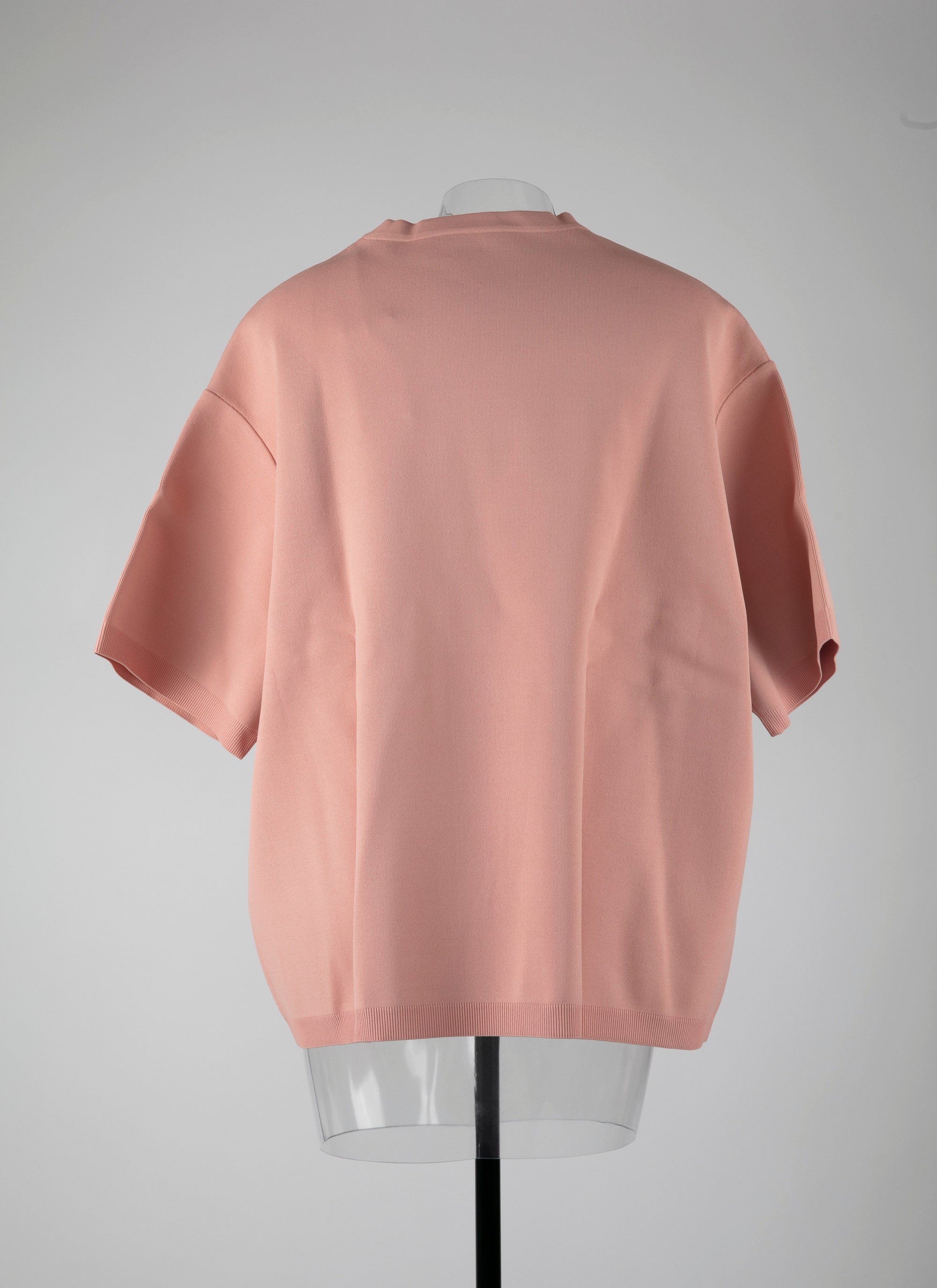 Pull oversize à manches courtes en maille - Rose Chair