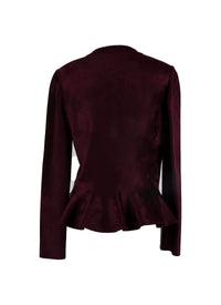 Veste velours en laine - Grenat
