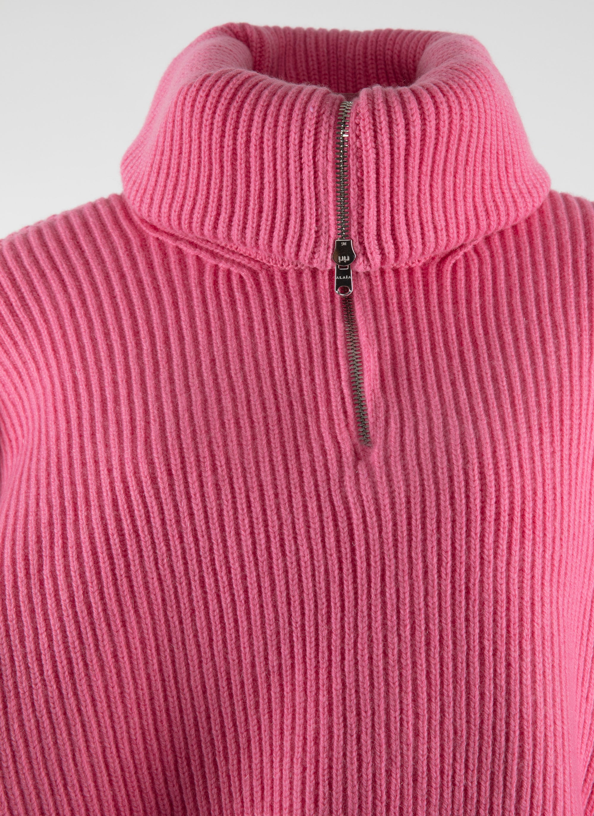 Pull col zippé en laine - Candy