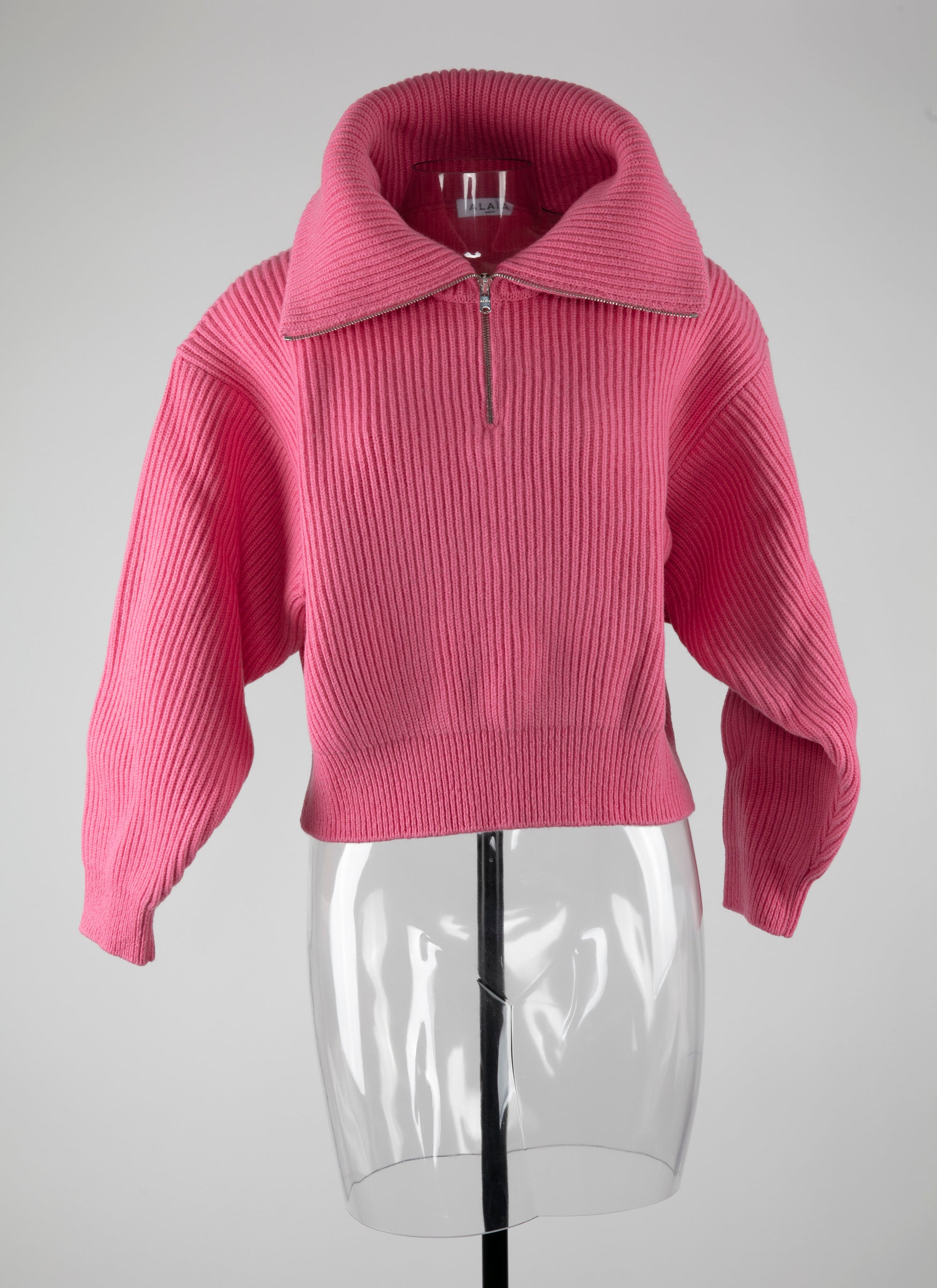 Pull col zippé en laine - Candy
