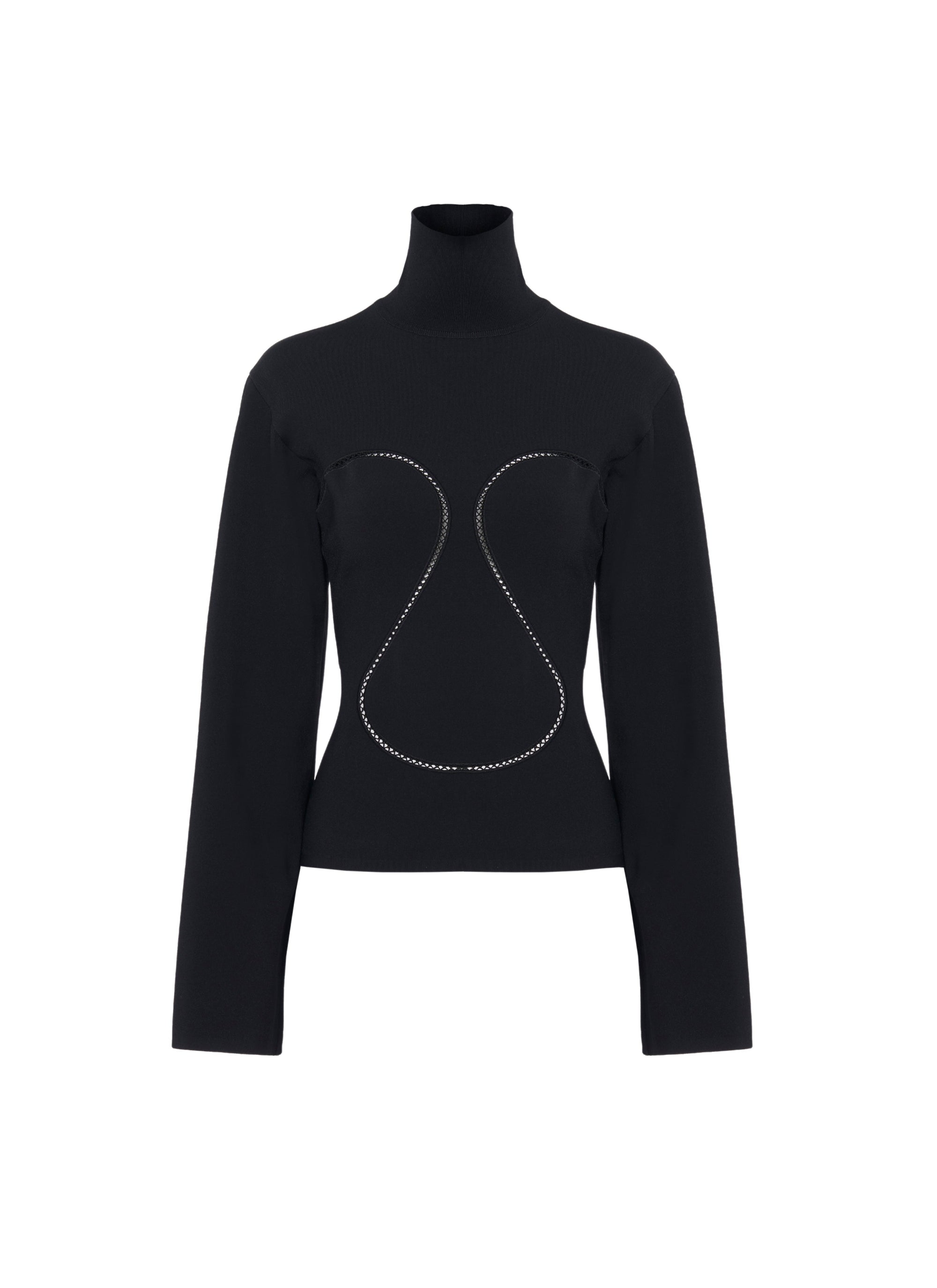 Pull ajusté à épaules tombantes surdimensionnées - Noir