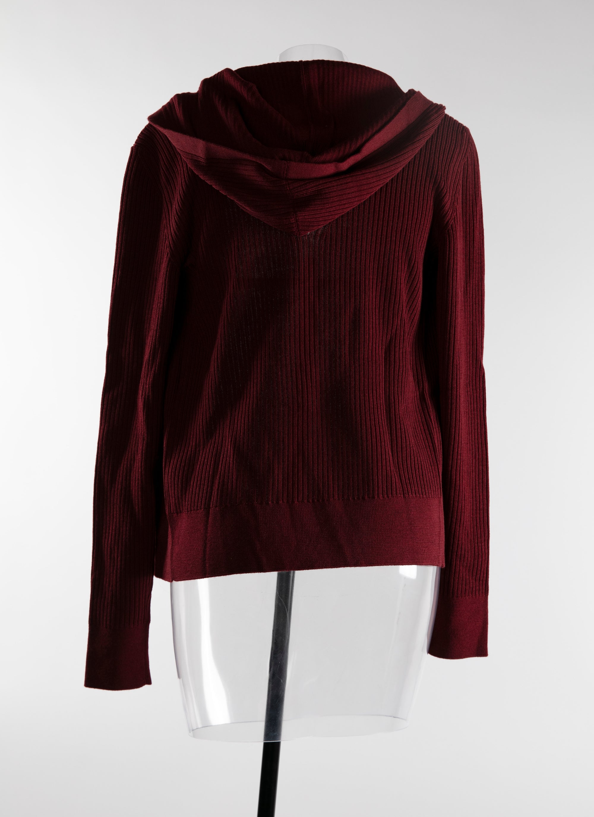 Cardigan à capuche - Bordeaux