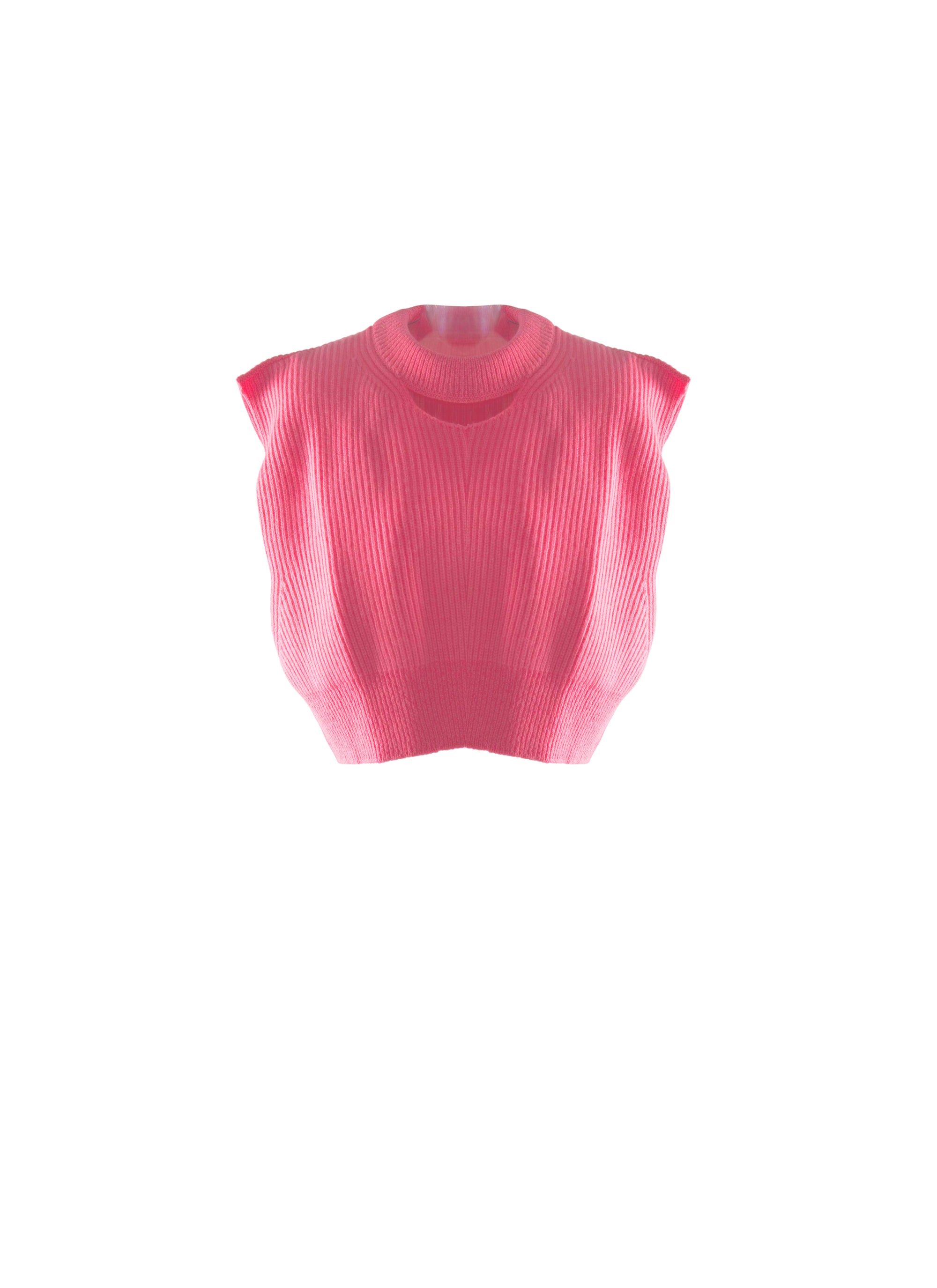 Wool sleeveless jumper - Candy