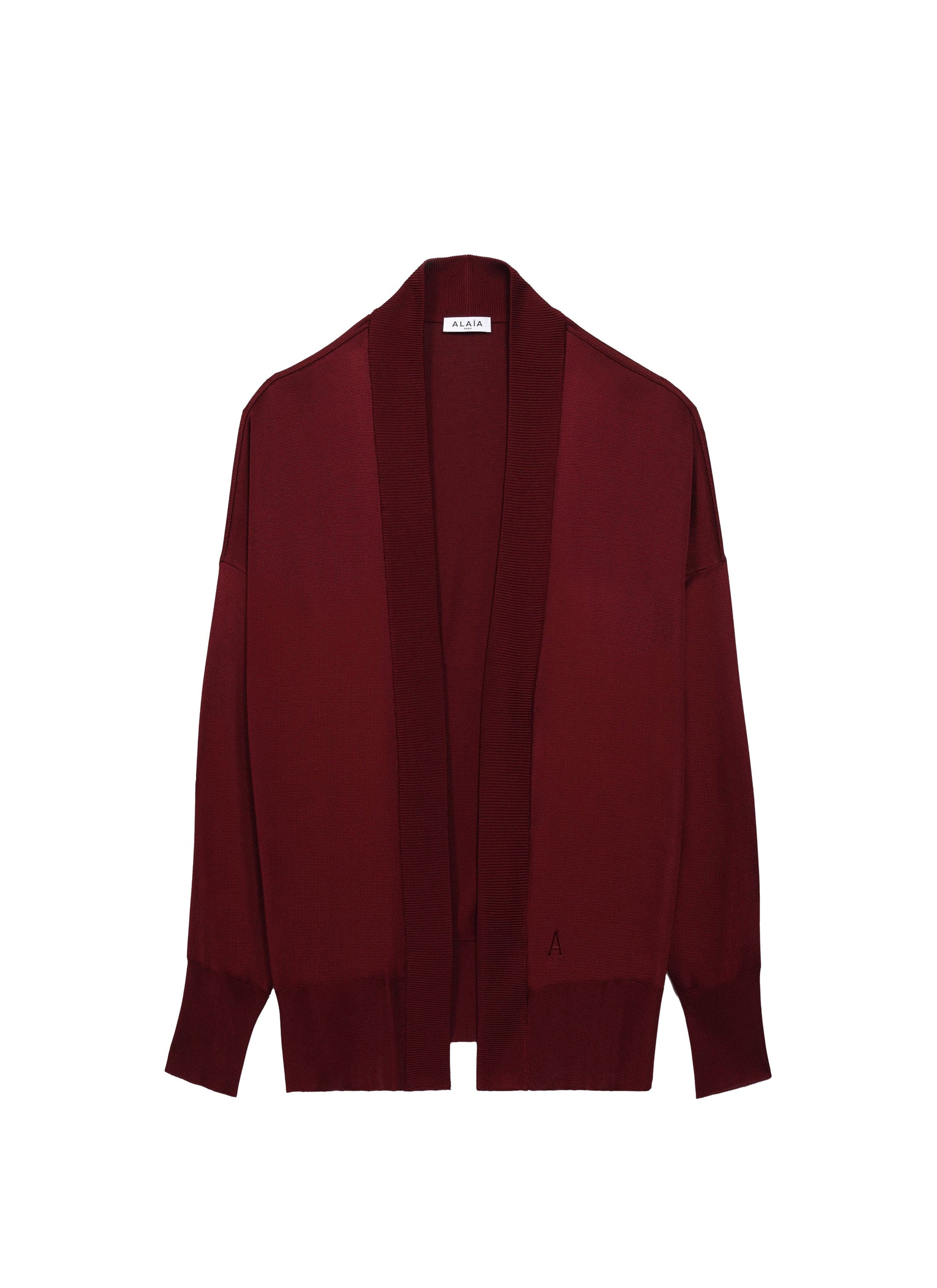 Cardigan brillant - Bordeaux