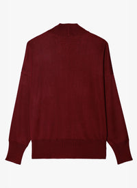 Cardigan brillant - Bordeaux