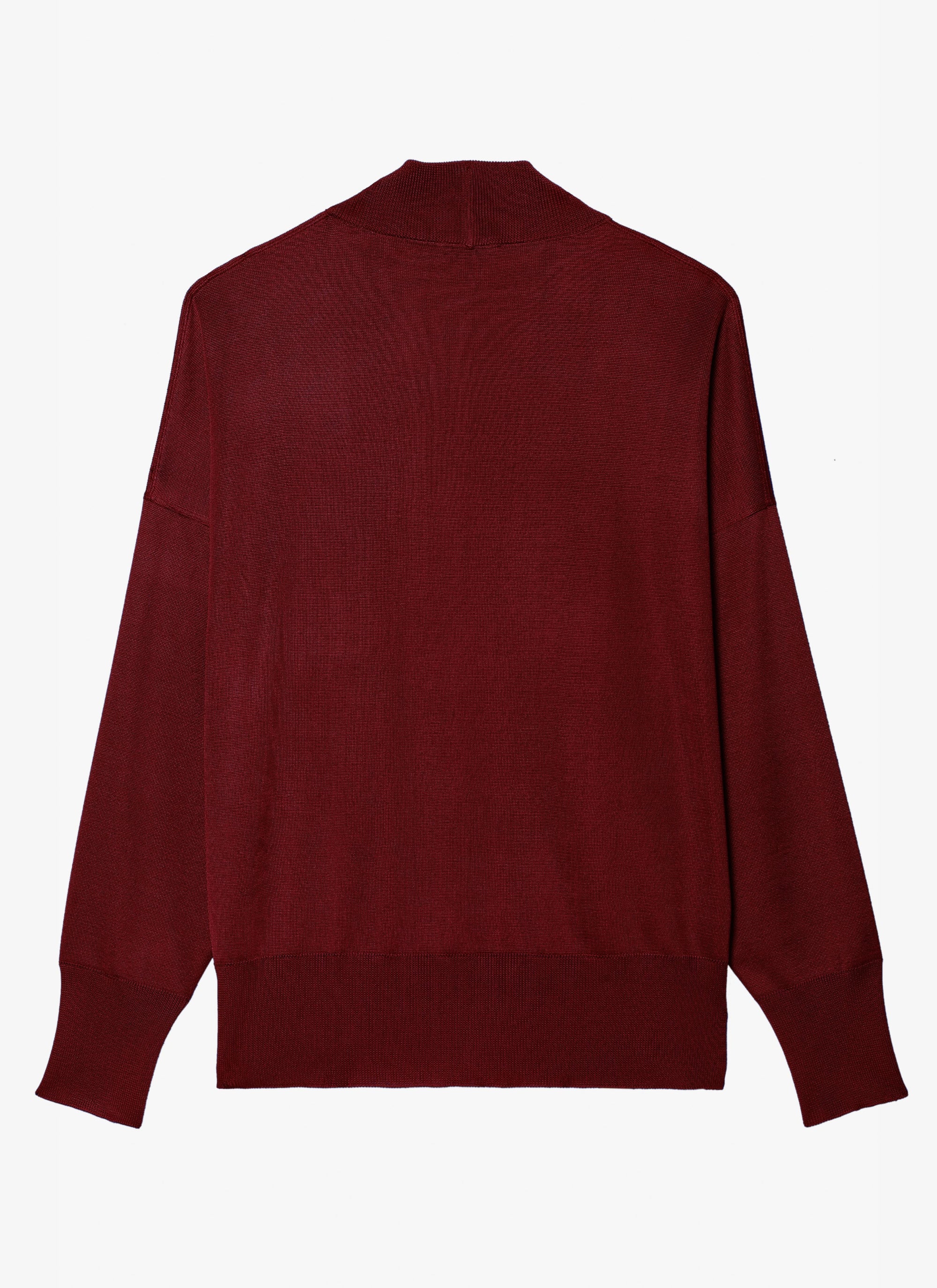 Cardigan brillant - Bordeaux