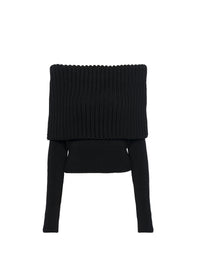 Off shoulder jumper - Black Alaïa