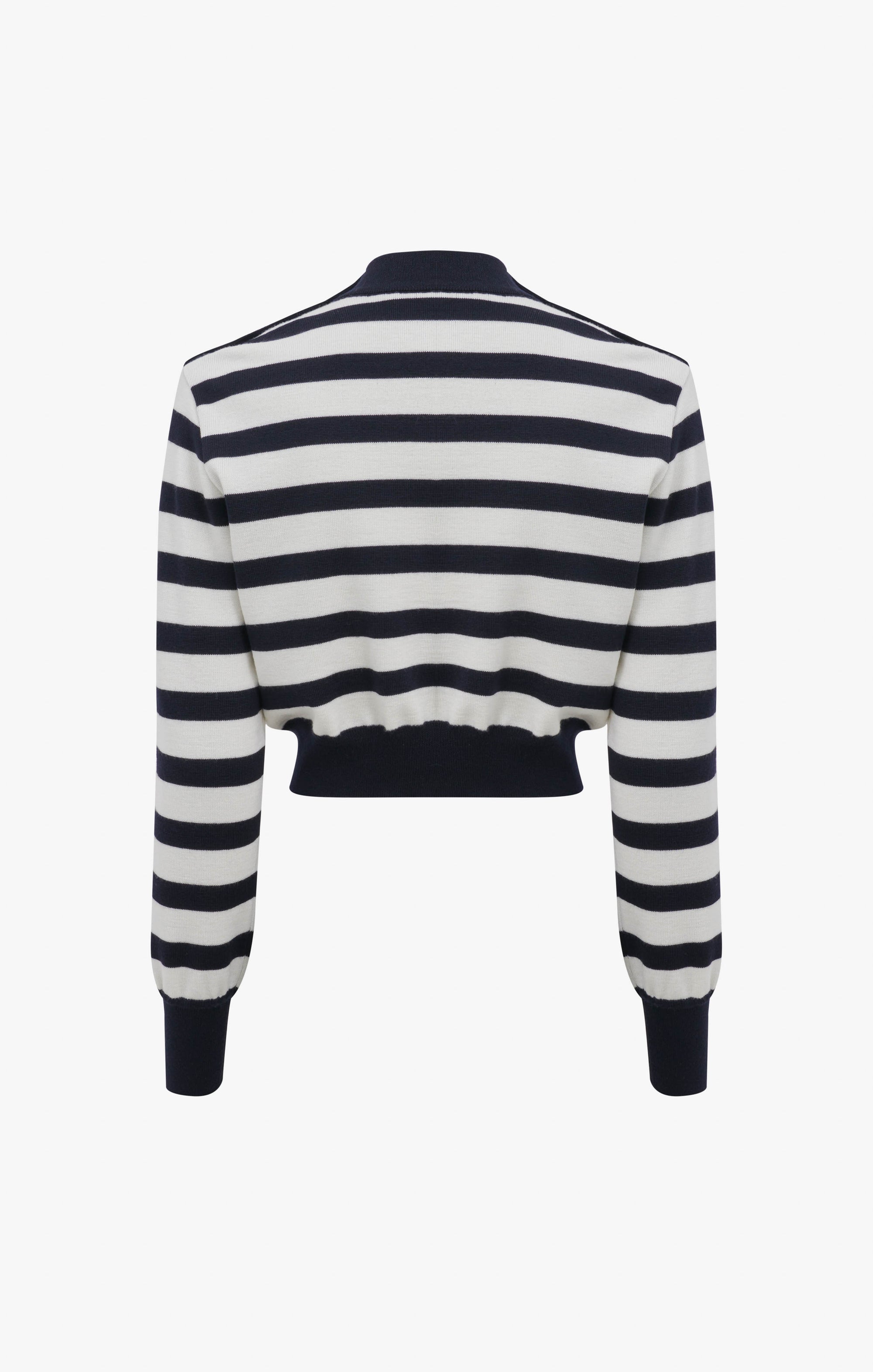 Striped wool jumper - Navy & Ivory