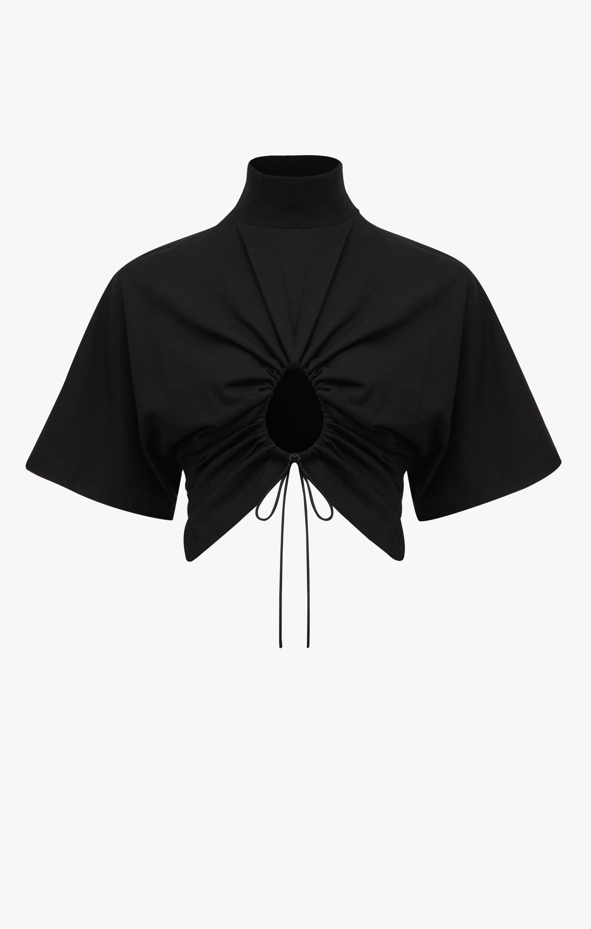 Pull à volants en laine - Noir Alaïa