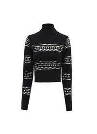 Pull Vienne en laine - Noir Alaïa