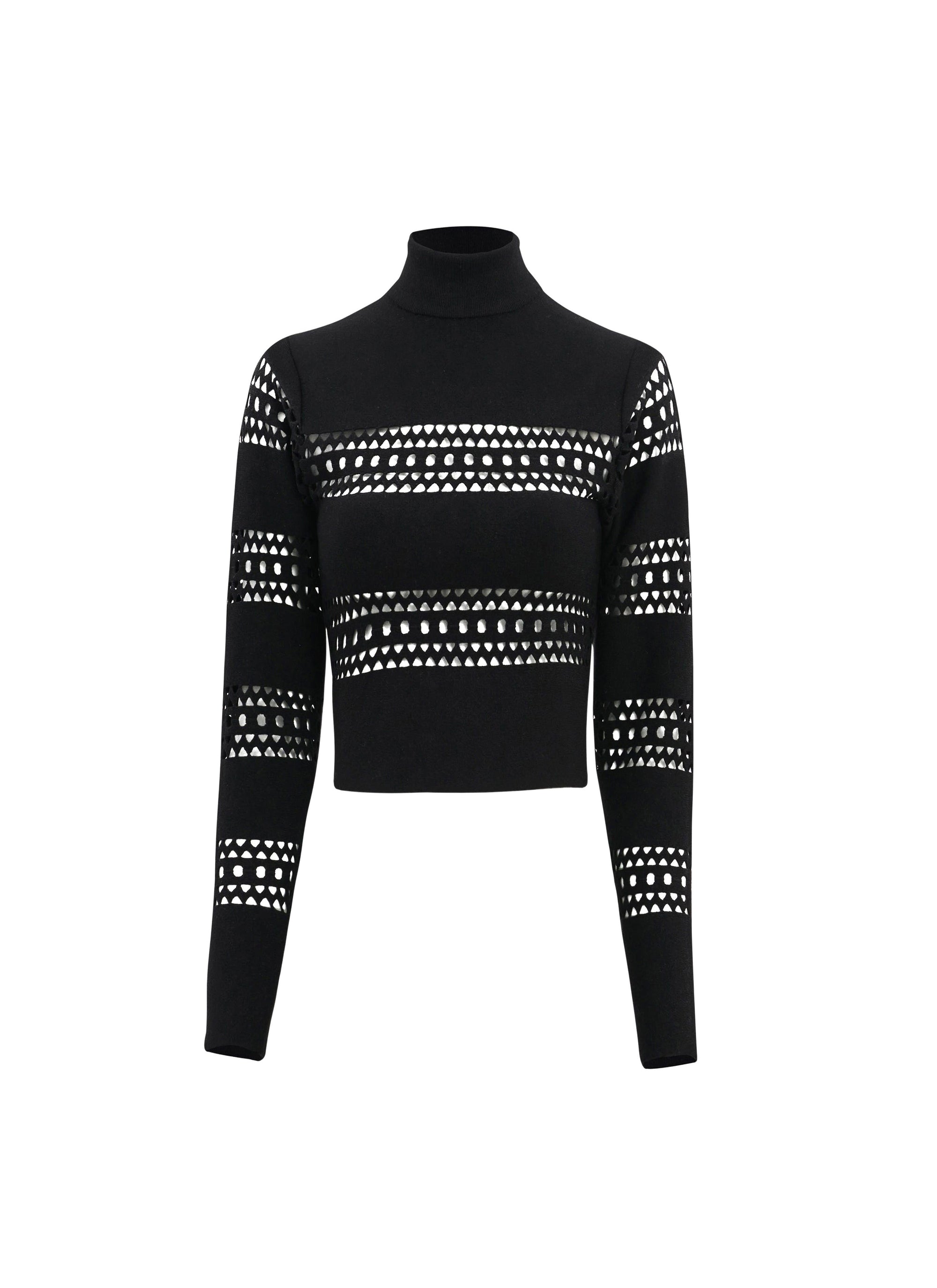 Pull Vienne en laine - Noir Alaïa