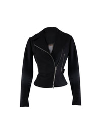Wool biker jacket - Night