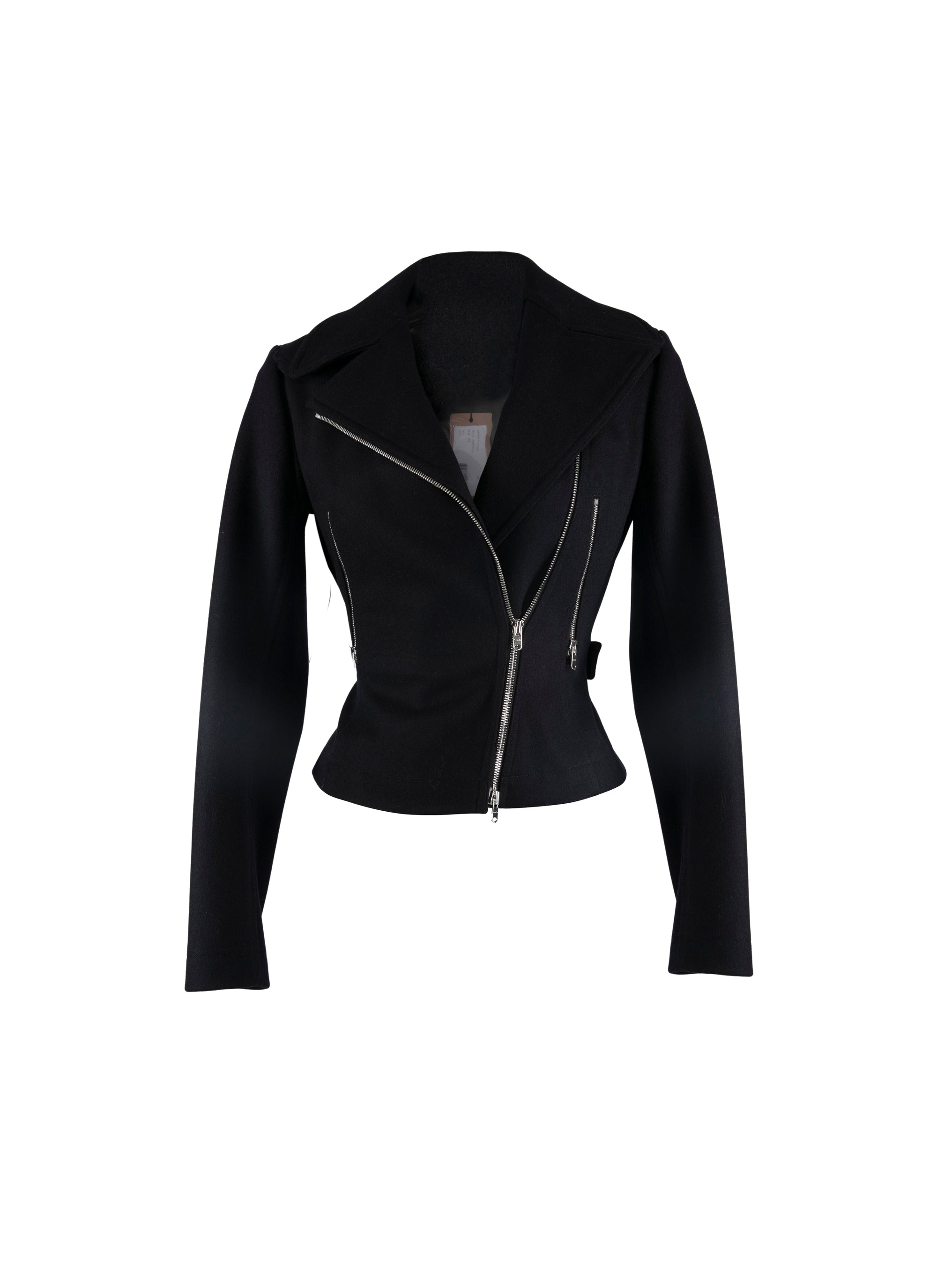 Wool biker jacket - Night