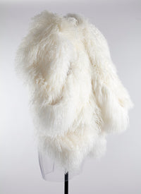Veste à capuche en cuir - Naturel