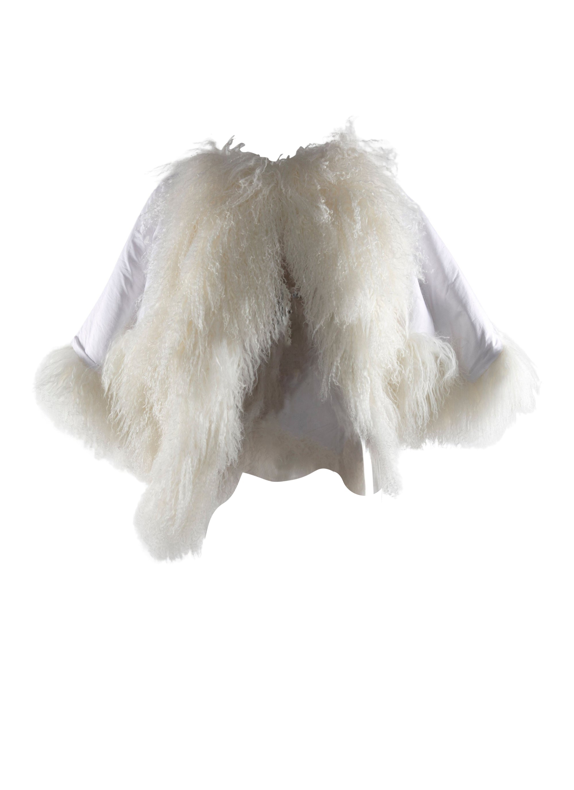 Veste à capuche en cuir - Naturel