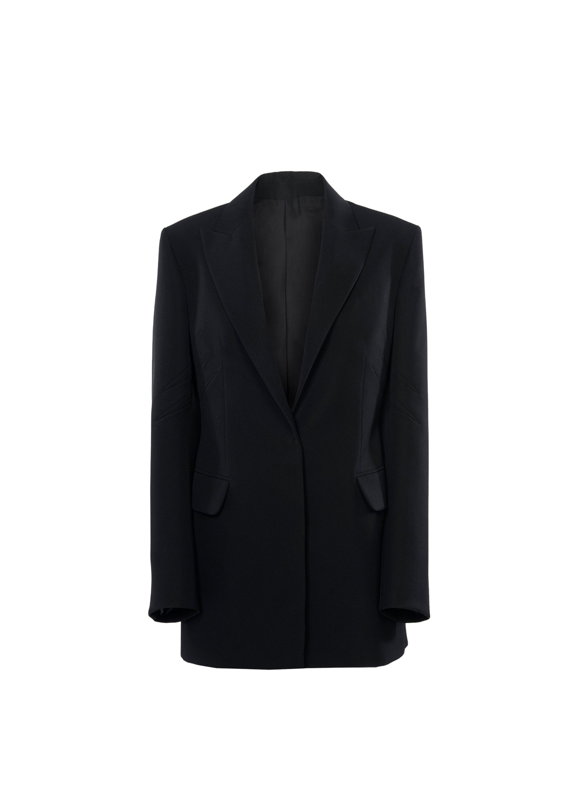Veste à manches longues en laine - Noir Alaia