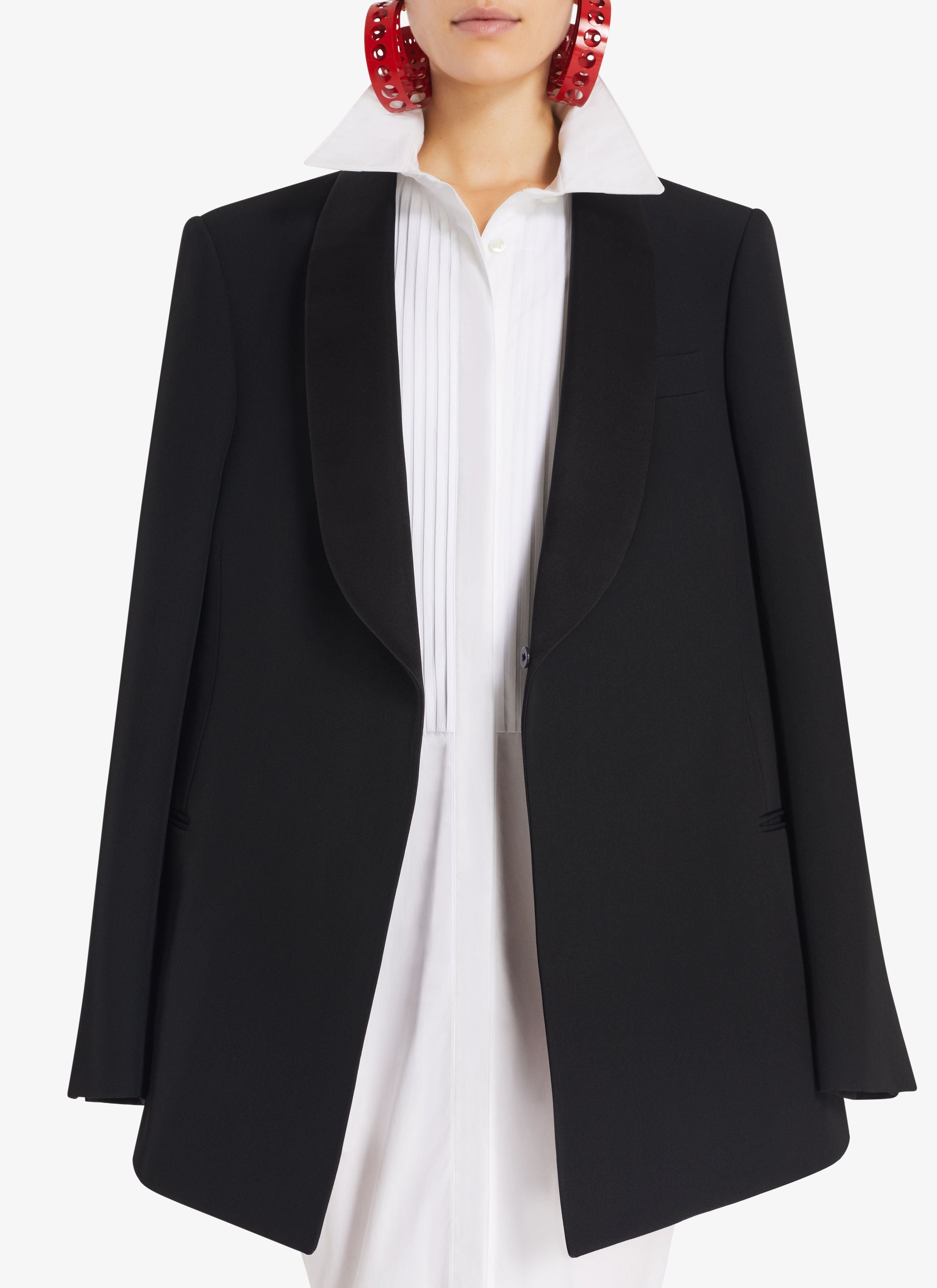 Veste de smoking en laine - Noir Alaïa