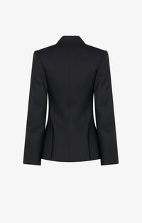 Wool epaulette blazer jacket - Black Alaïa