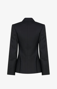 Wool epaulette blazer jacket - Black Alaïa